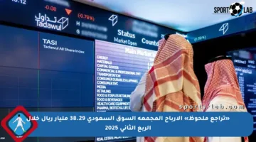«تراجع ملحوظ» الأرباح المجمعة السوق السعودي 38.29 مليار ريال خلال الربع الثاني 2025
